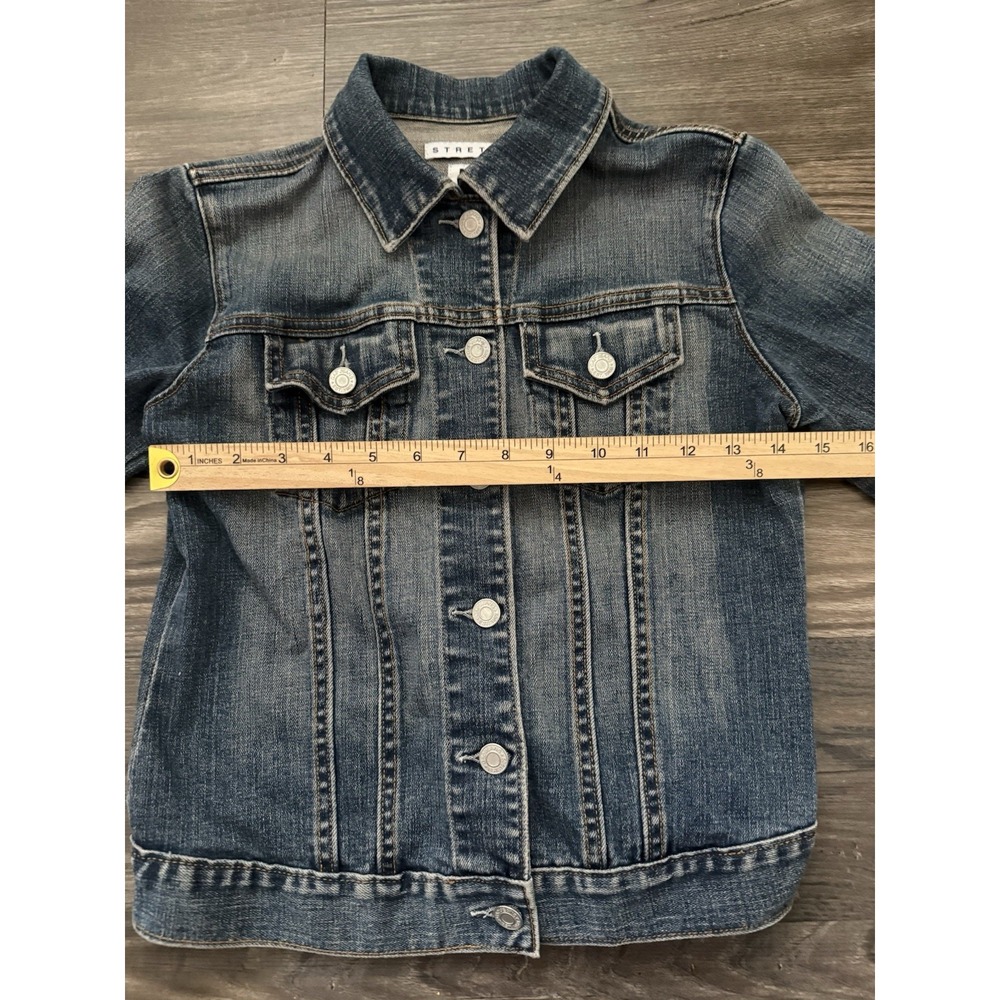 Vintage Gap Womens Small Denim Blue Button Down Jacket Y2K Whimsigoth Fairycore - Picture 5 of 8